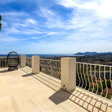 Grande Villa, 6 Chambres, Vue Mer, Montagne & De Cannes *